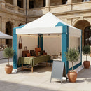 Light Gray Industrial Heavy Duty Pop-Up Gazebo 3m x 3m – 58mm Aluminium Frame – Waterproof PVC Coated Canopy – Wind Resistant Commercial Shelter