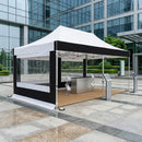 Gray Industrial Heavy Duty Pop-Up Gazebo 6m x 4m – 58mm Aluminium Frame – Waterproof PVC Coated Canopy – Wind Resistant Commercial Shelter