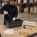 Professional Paint Application Accessory Kit – Complete Roller, Brush & Mixing Set for Floor Paints, Primers & Coatings