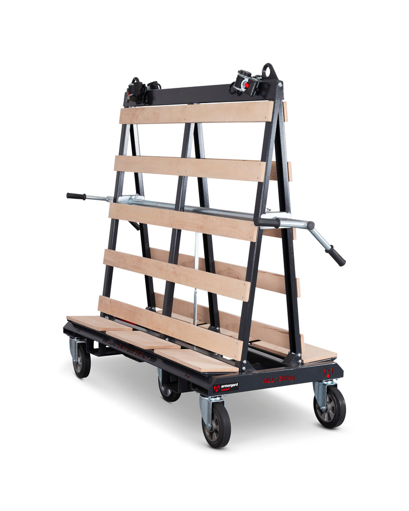 Dark Slate Gray Armorgard LoadAll LA1500-PRO A-Frame trolley with brake 2015x755x1710