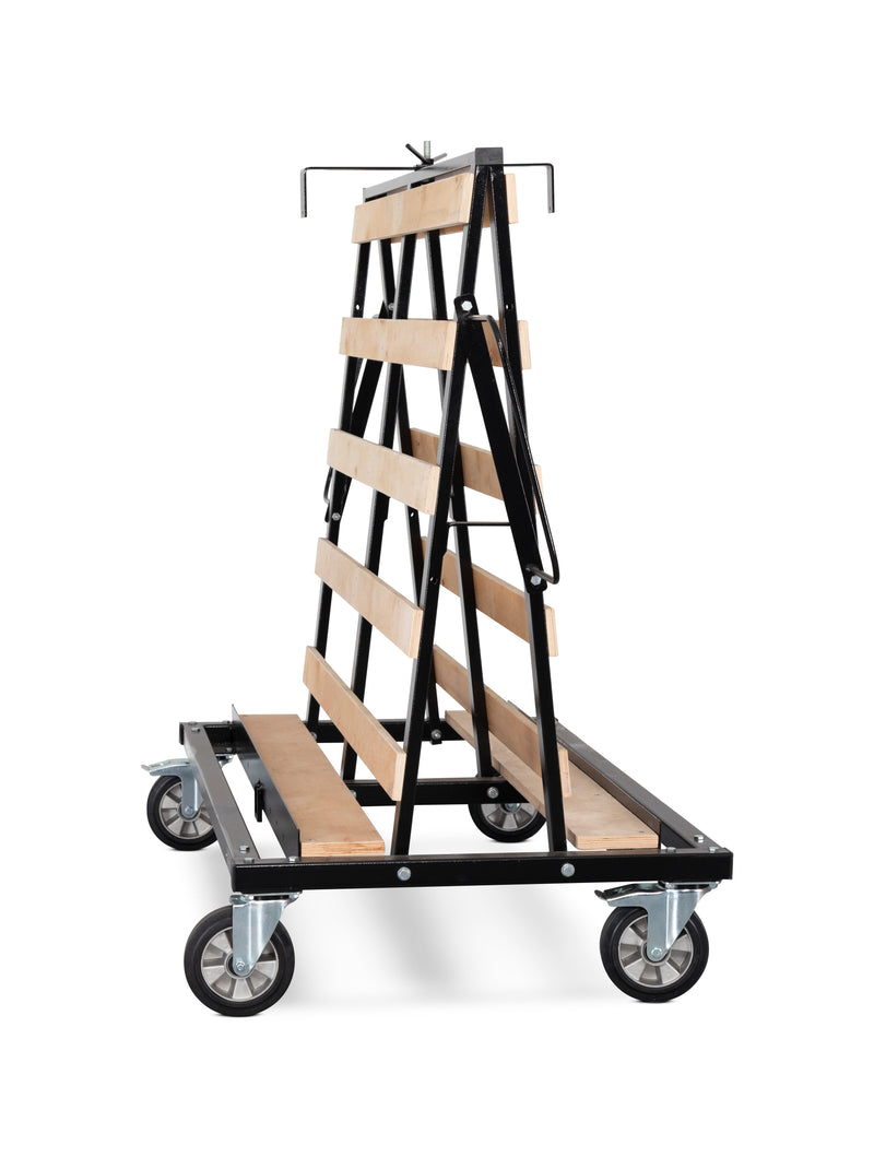 Gray Armorgard LoadAll LA1500-PRO A-Frame trolley with brake 2015x755x1710