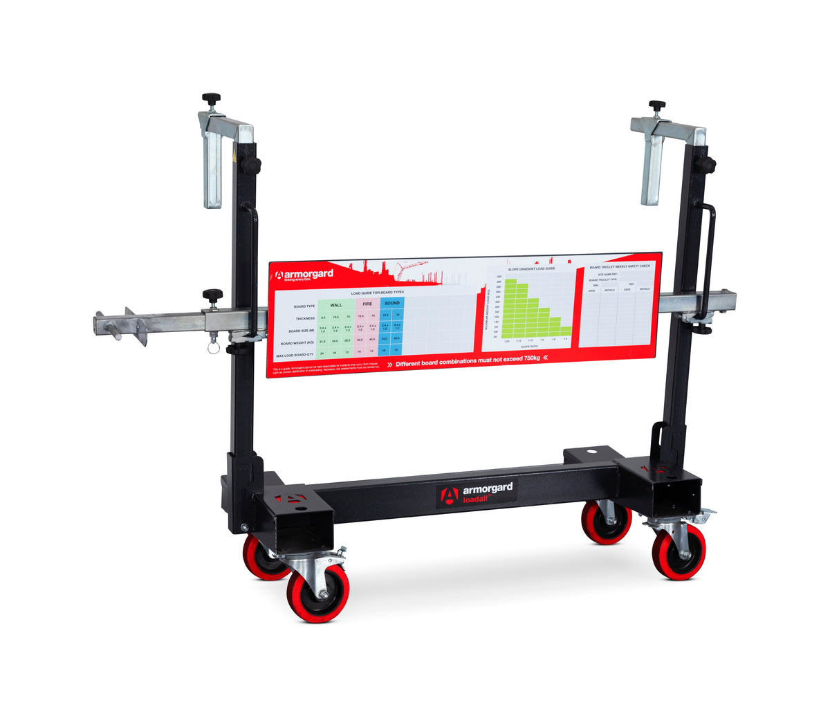 Light Gray Heavy-Duty Board Trolley (2455mm x 600mm x 2030mm)
