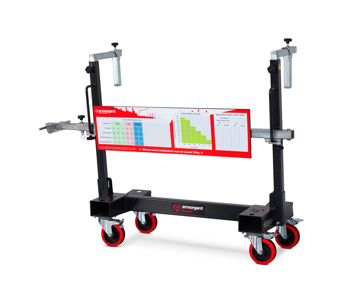 Light Gray Heavy-Duty Board Trolley (2455mm x 600mm x 2030mm)