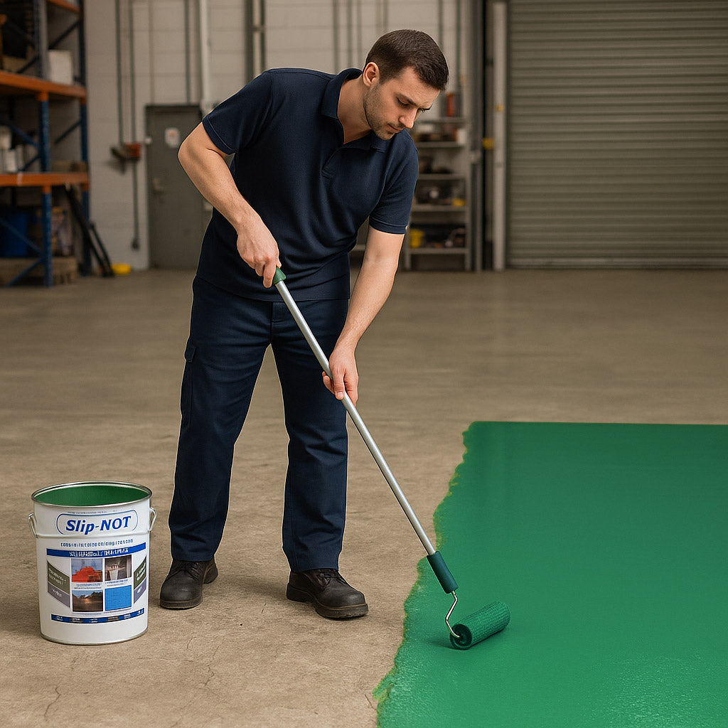 Dark Slate Gray Anti Slip Polyurethane Garage Floor Paint Resin Based High Build