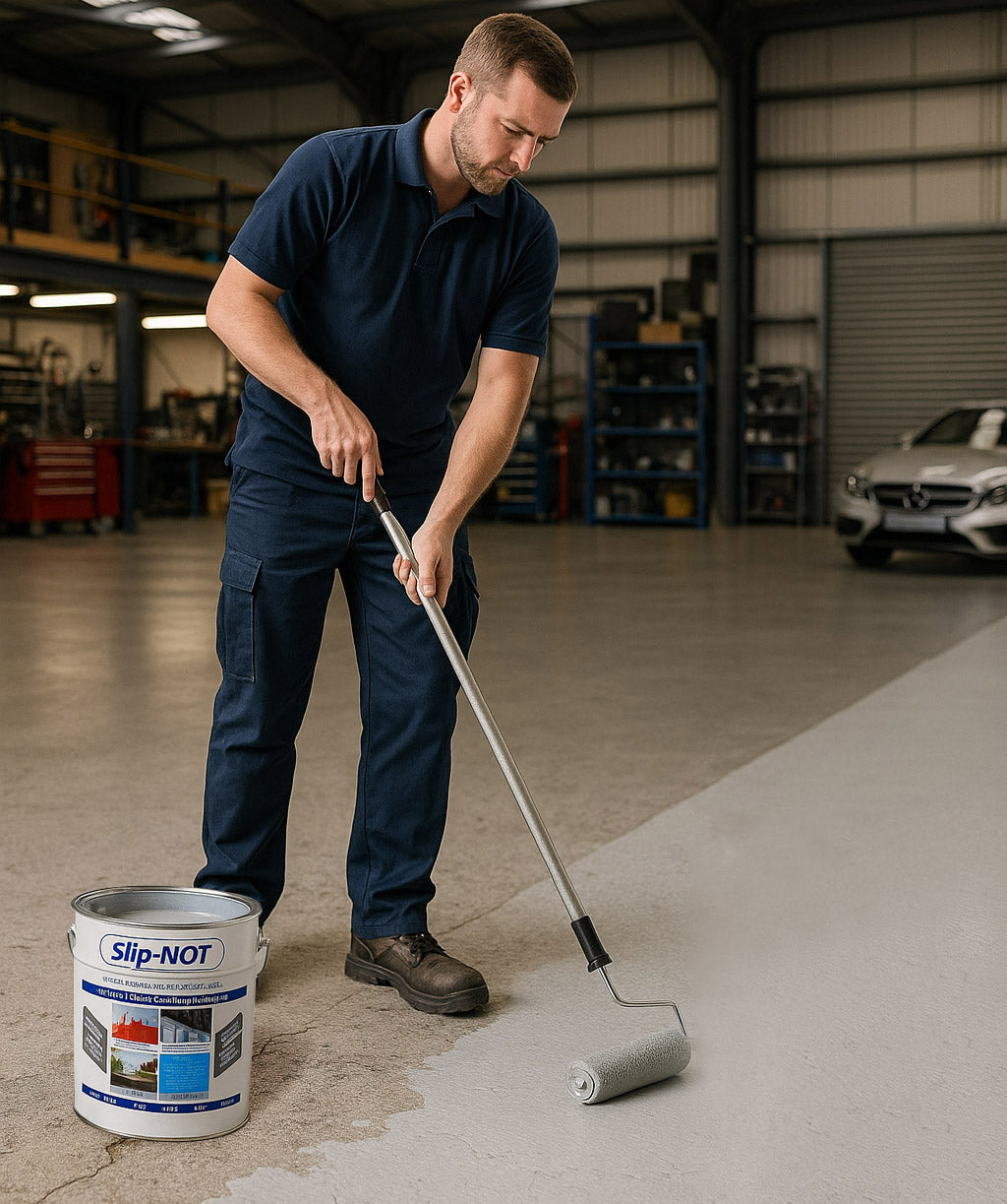 Dark Slate Gray Anti Slip Polyurethane Garage Floor Paint Resin Based High Build
