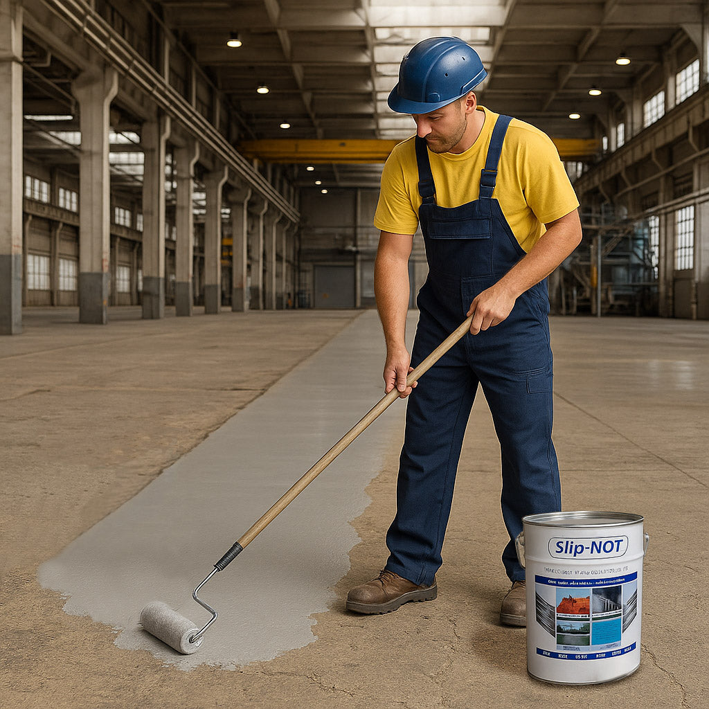 Dim Gray Supercoat Non Slip Garage Floor Paint High Impact 20Ltr Paint For Factory Warehouses