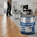 Gray Decorative Wood Floor Paint – Durable Matt Finish Acrylic Coating for Interior & Exterior Wooden Floors