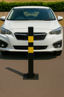 Lockable Heavy-Duty Steel Folding Parking Post 1