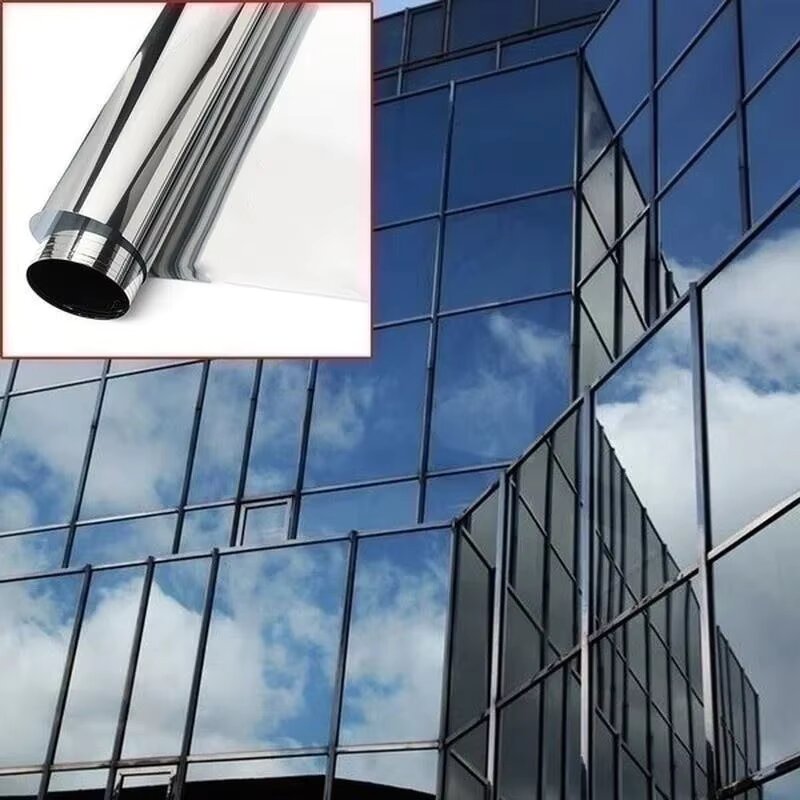 Dim Gray UV Protection One Way Reflective Mirror Window Film  & Heat Controler