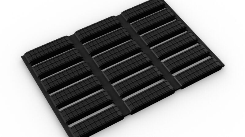 White Smoke WetAreaMax Safety Floor Mat - Anti-Slip Lightweight Grid Roll