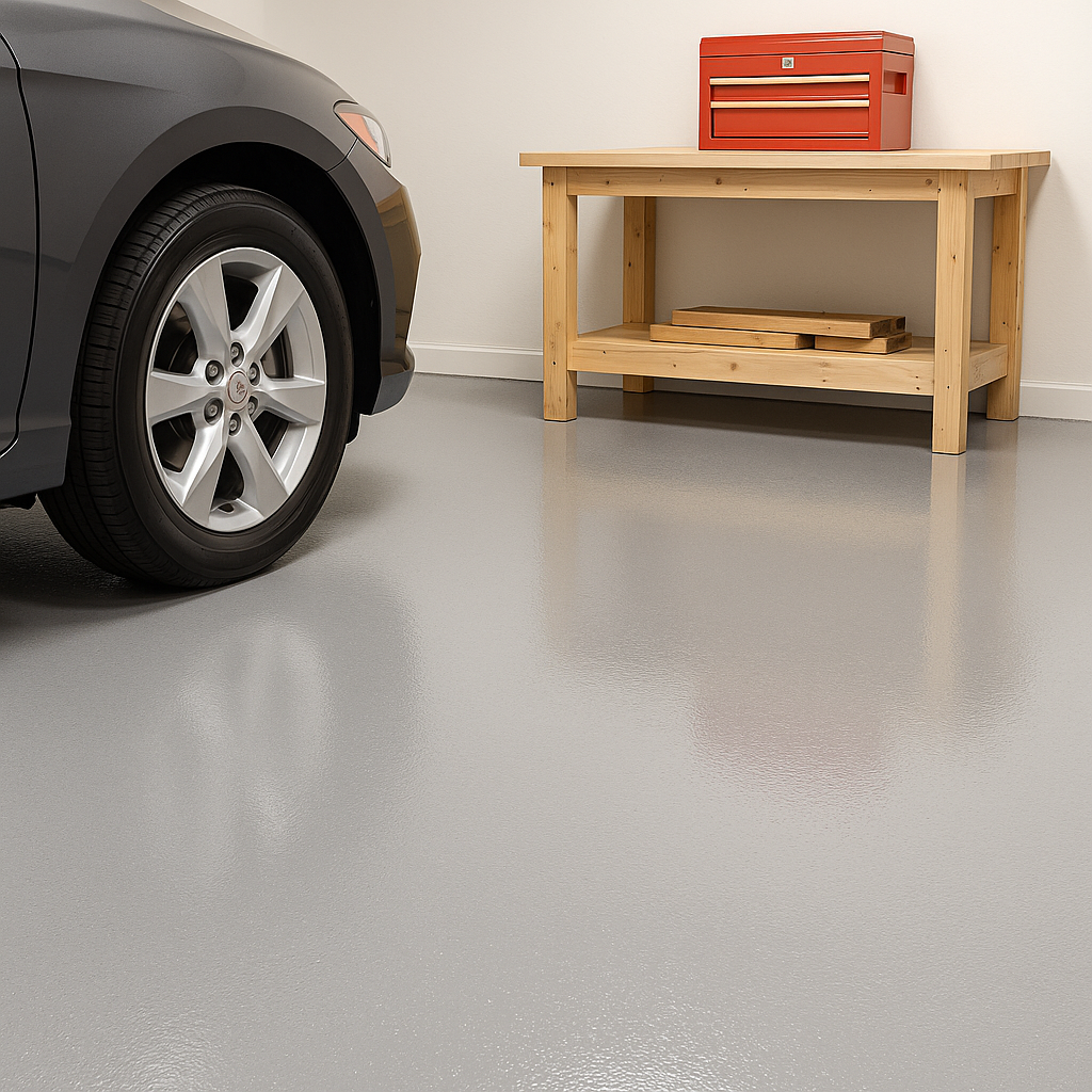 Dark Gray Heavy-Duty Anti-Slip Polyurethane Garage Floor Paint – High-Build Resin Coating for Concrete, Workshops & Industrial Floors