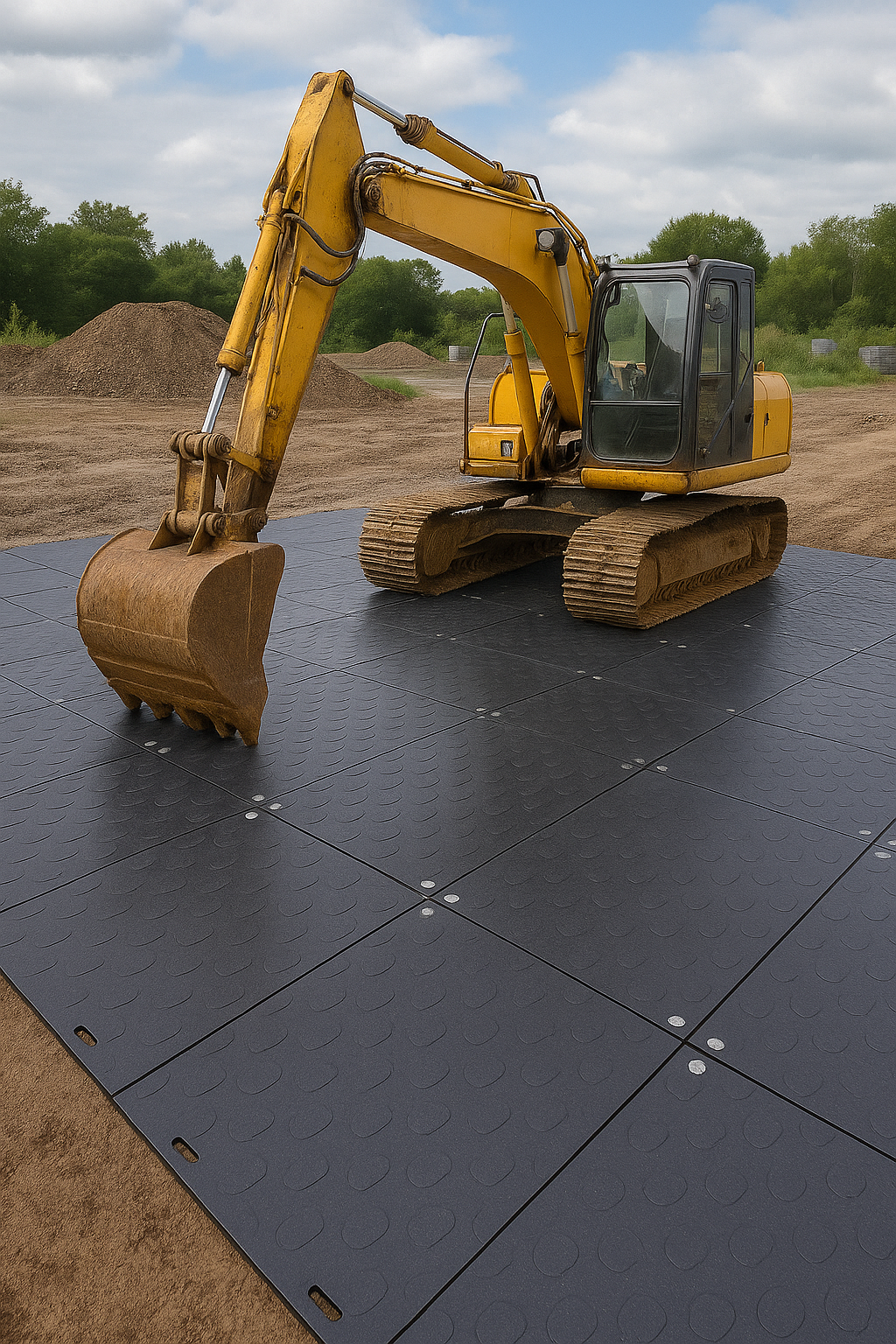 GroundLock® HDPE Ground Protection Mats | Heavy-Duty Temporary Road ...