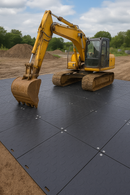 Dark Slate Gray GroundLock® HDPE Ground Protection Mats – Heavy-Duty Temporary Road & Trackway Panels for Construction, HGV & Plant Access (2400×1200×15mm, 44kg)