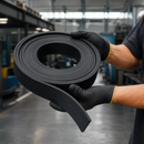5mm Thick Solid SBR Rubber Strip – Black Heavy Duty Rubber Roll for Sealing, Gaskets & Cushioning (5m)
