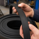 6mm Thick Solid SBR Rubber Strip Roll – Heavy-Duty Black Rubber for Sealing, Gaskets, Cushioning and Vibration Control