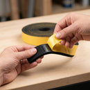 8mm Thick Self-Adhesive EPDM Sponge Rubber Strip Black Closed Cell Foam Seal Weatherproof Insulation Tape