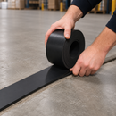 2mm Thick Solid SBR Rubber Strip Roll – Heavy Duty Black Rubber Seal for Industrial Use – 5m Length