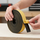 8mm Thick Self-Adhesive EPDM Sponge Rubber Strip Black Closed Cell Foam Seal Weatherproof Insulation Tape