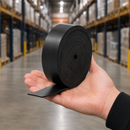 Black Solid SBR Rubber Strip – Heavy Duty Black Rubber Strip for Sealing, Gaskets, Weatherproofing, Cushioning & Industrial Use