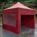Dark Red Industrial Canopy Sidewalls 3m x 3m – Heavy Duty Waterproof Panels – Multiple Colours – Outdoor Commercial & Event Use