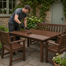 Dark Slate Gray Garden Furniture Paint | One Coat Weather-Resistant Outdoor Wood Paint | Quick-Drying & Fade-Resistant Finish