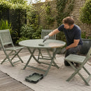 Dark Gray Garden Furniture Paint | One Coat Weather-Resistant Outdoor Wood Paint | Quick-Drying & Fade-Resistant Finish