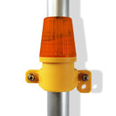 Chocolate Heavy-Duty Site Safety Lamp – Side-Mount | Flashing & Steady Modes | Impact-Resistant | IP54 Weatherproof
