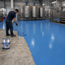 Steel Blue Heavy Duty Acid Resistant Epoxy Floor Coating | Chemical & Solvent Resistant Industrial Paint