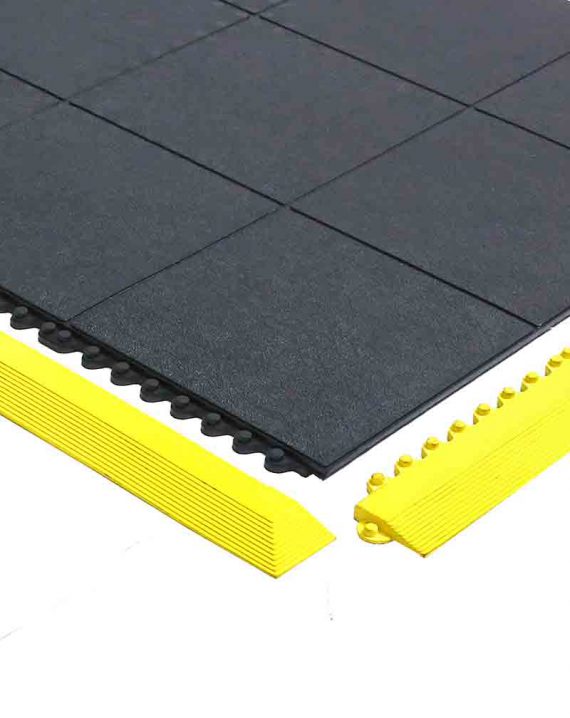 Dark Slate Gray Anti Fatigue Industrial Mats Tiles Comfortable Support for Workplace