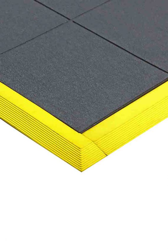 Dim Gray Anti Fatigue Industrial Mats Tiles Comfortable Support for Workplace