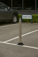 Stainless Steel Fold-Down Parking Post with Ground Spigot & Top Eyelet 1