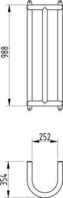 Black Heavy-Duty Wall-Mounted Column & Pipe Protector – Steel Impact Shield for Pipes, Pillars & Conduits