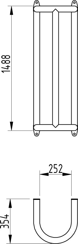 Black Heavy-Duty Wall-Mounted Column & Pipe Protector – Steel Impact Shield for Pipes, Pillars & Conduits