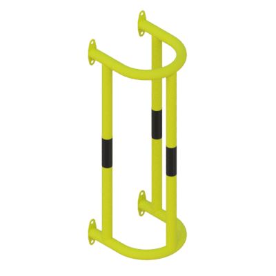 Yellow Green Heavy-Duty Wall-Mounted Column & Pipe Protector – Steel Impact Shield for Pipes, Pillars & Conduits