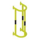 Yellow Green Heavy-Duty Wall-Mounted Column & Pipe Protector – Steel Impact Shield for Pipes, Pillars & Conduits