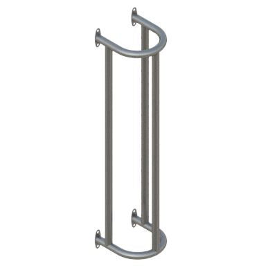 Dim Gray Heavy-Duty Wall-Mounted Column & Pipe Protector – Steel Impact Shield for Pipes, Pillars & Conduits