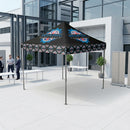 Lavender Vinyl Printed Pop-Up Gazebo Package 2 – Custom Overhang & Roof Branding Event Canopy