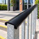 Gray Premium 40mm x 8mm Plastic Handrail Capping - Black 25m Coil, Durable & Easy to Maintain