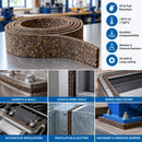 Neoprene Bonded Cork Rubber Strip – Oil & Fuel Resistant Sealing Strip