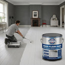 Gray Decorative Wood Floor Paint – Durable Matt Finish Acrylic Coating for Interior & Exterior Wooden Floors