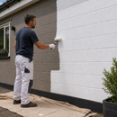 Gray Masonry Paint | Exterior Wall Paint for Brick, Render, Stone & Concrete | Weatherproof Matt Masonry Coating