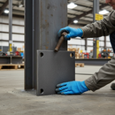 Dim Gray Premium Heavy Duty Square Plate 125 x 125 x 8mm with 13mm Holes for Versatile Applications