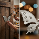 Dark Slate Gray Premium Small Sheet Metal Butterfly 110 x 65mm with 0.5mm Thickness for Versatile Applications