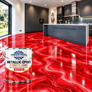 Firebrick Metallic Epoxy Design Coat – High Gloss Marble Effect Floor Resin