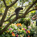 Dark Slate Gray Premium Parrot Silhouette 180mm x 225mm - Durable and Eye-Catching Design for Home or Garden Decor