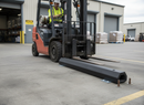 Dark Gray Premium Rubber Kerb Protection 150 x 130 x 1200mm for HGV Parks and Distribution Centres