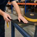Black Self-Adhesive Neoprene/EPDM Sponge Strip – Closed-Cell Rubber Sealing Tape