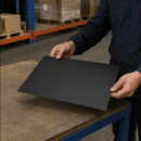 1mm Thick Black Solid Rubber Sheet | Flexible Waterproof Rubber Matting | Cut to Size Rubber Sheet for Industrial, Workshop & General Use