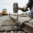 Lavender Premium Hand Forged Railhead 130mm High with 16 x 16mm Base for Durable Applications