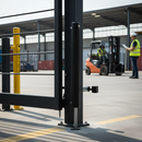 Black Premium Motorised Electrical Dropbolt with Vandal-Proof Aluminium Housing and Automatic Obstacle Detection for Enhanced Security